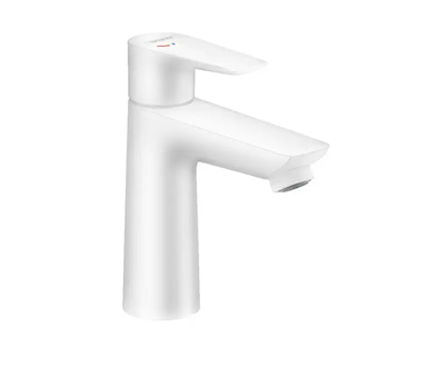 Hansgrohe Talis E - Umyvadlová baterie s výpustí, CoolStart, matná bílá 71713700