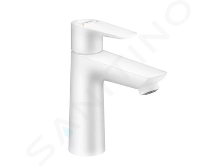 Hansgrohe Talis E - Umyvadlová baterie s výpustí, matná bílá 71710700