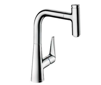 Hansgrohe Talis M51 - Dřezová baterie M5115-H220 s výsuvnou sprškou, sBOX, chrom 73852000