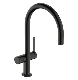 Hansgrohe Talis M54 - Dřezová baterie, s uzavíracím ventilem pro spotřebič, kartáčovaný černý chrom 72805340