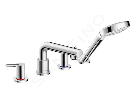 Hansgrohe Talis S - Baterie na okraj vany, 4-otvorová instalace, chrom 72419000