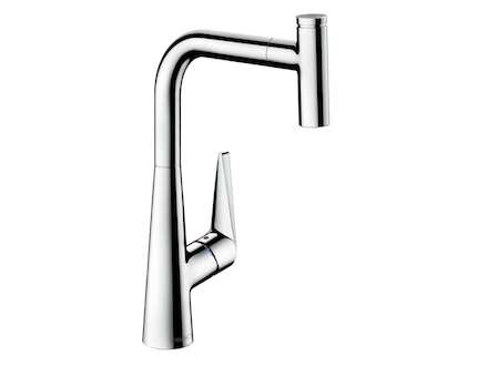 Hansgrohe Talis Select M51 - Dřezová baterie M5115-H300 s výsuvnou sprškou, sBOX, chrom 73853000