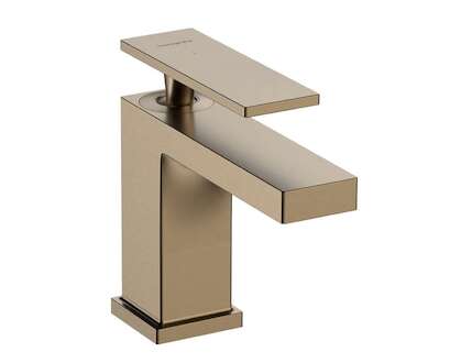 Hansgrohe Tecturis E - Umyvadlová baterie s výpustí, CoolStart, EcoSmart, kartáčovaný bronz 73002140