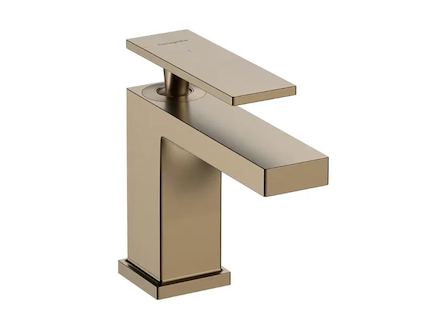 Hansgrohe Tecturis E - Umyvadlová baterie s výpustí, CoolStart, EcoSmart, kartáčovaný bronz 73004140