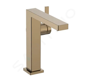 Hansgrohe Tecturis E - Umyvadlová baterie s výpustí Push-Open, CoolStart, EcoSmart, kartáčovaný bronz 73040140