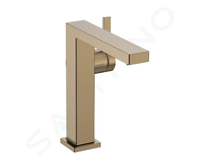 Hansgrohe Tecturis E - Umyvadlová baterie s výpustí Push-Open, CoolStart, EcoSmart, kartáčovaný bronz 73042140