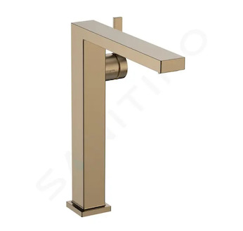 Hansgrohe Tecturis E - Umyvadlová baterie s výpustí Push-Open, CoolStart, EcoSmart, kartáčovaný bronz 73070140