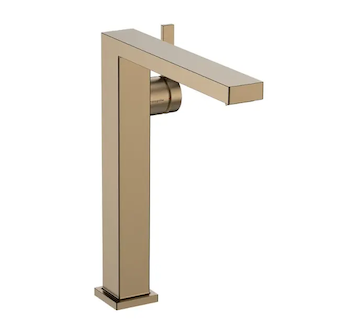 Hansgrohe Tecturis E - Umyvadlová baterie s výpustí Push-Open, CoolStart, EcoSmart, kartáčovaný bronz 73070140