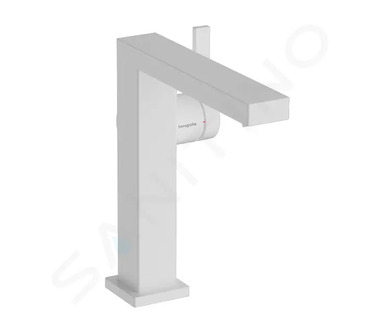Hansgrohe Tecturis E - Umyvadlová baterie s výpustí Push-Open, CoolStart, EcoSmart, matná bílá 73040700