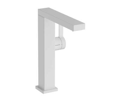 Hansgrohe Tecturis E - Umyvadlová baterie s výpustí Push-Open, CoolStart, EcoSmart, matná bílá 73063700