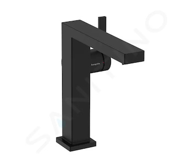 Hansgrohe Tecturis E - Umyvadlová baterie s výpustí Push-Open, CoolStart, EcoSmart, matná černá 73042670