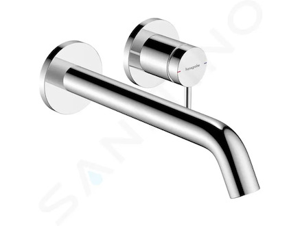 Hansgrohe Tecturis S - Umyvadlová baterie pod omítku, s výpustí, 2-otvorová instalace, EcoSmart, chrom 73351000