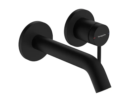 Hansgrohe Tecturis S - Umyvadlová baterie pod omítku, s výpustí, 2-otvorová instalace, EcoSmart, matná černá 73350670