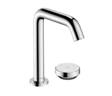 Hansgrohe Tecturis S - Umyvadlová baterie s výpustí, 2-otvorová instalace, CoolStart, EcoSmart+, chrom 73353000