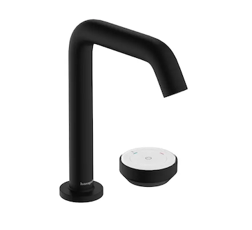 Hansgrohe Tecturis S - Umyvadlová baterie s výpustí, 2-otvorová instalace, CoolStart, EcoSmart+, matná černá 73353670