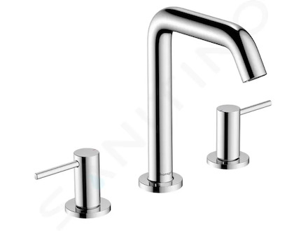 Hansgrohe Tecturis S - Umyvadlová baterie s výpustí Push-Open, 3-otvorová instalace, EcoSmart, chrom 73330000