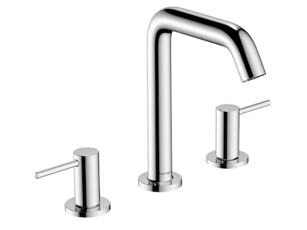 Hansgrohe Tecturis S - Umyvadlová baterie s výpustí Push-Open, 3-otvorová instalace, EcoSmart, chrom 73330000