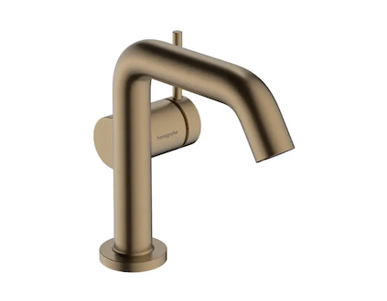 Hansgrohe Tecturis S - Umyvadlová baterie s výpustí Push-Open, CoolStart, EcoSmart, kartáčovaný bronz 73322140