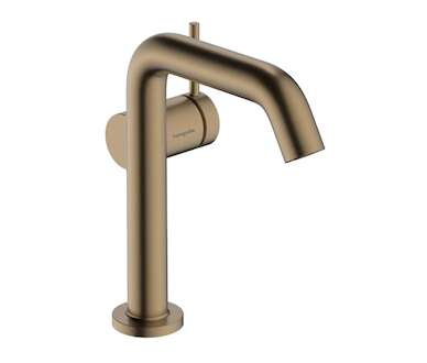 Hansgrohe Tecturis S - Umyvadlová baterie s výpustí Push-Open, CoolStart, EcoSmart, kartáčovaný bronz 73342140