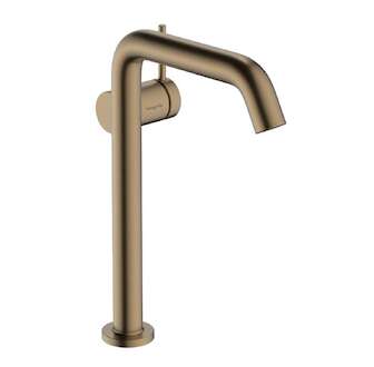 Hansgrohe Tecturis S - Umyvadlová baterie s výpustí Push-Open, CoolStart, EcoSmart, kartáčovaný bronz 73370140