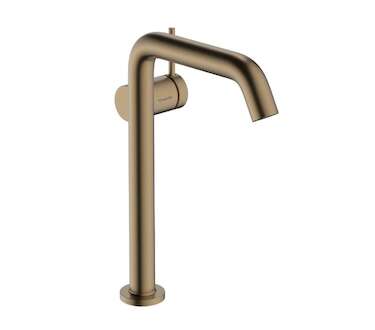 Hansgrohe Tecturis S - Umyvadlová baterie s výpustí Push-Open, CoolStart, EcoSmart, kartáčovaný bronz 73373140