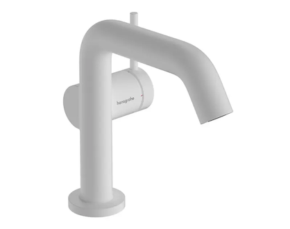 Hansgrohe Tecturis S - Umyvadlová baterie s výpustí Push-Open, CoolStart, EcoSmart, matná bílá 73320700