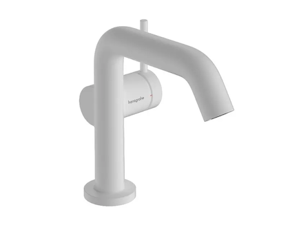 Hansgrohe Tecturis S - Umyvadlová baterie s výpustí Push-Open, CoolStart, EcoSmart, matná bílá 73322700