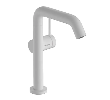 Hansgrohe Tecturis S - Umyvadlová baterie s výpustí Push-Open, CoolStart, EcoSmart, matná bílá 73364700