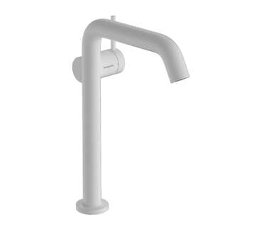 Hansgrohe Tecturis S - Umyvadlová baterie s výpustí Push-Open, CoolStart, EcoSmart, matná bílá 73373700