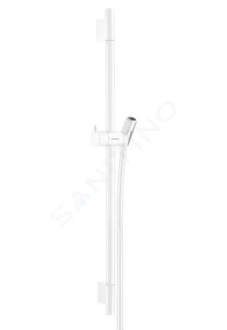 Hansgrohe Unica'S - Sprchová tyč 65 cm se sprchovou hadicí, matná bílá 28632700
