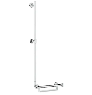Hansgrohe Unica - Sprchová tyč 110 cm, levá, bílá/chrom 26403400