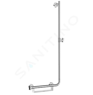 Hansgrohe Unica - Sprchová tyč 110 cm, pravá, bílá/chrom 26404400