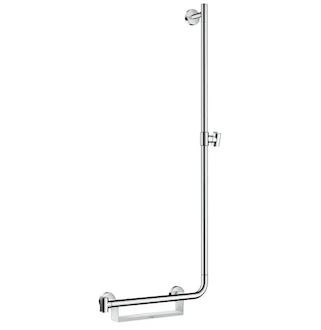 Hansgrohe Unica - Sprchová tyč 110 cm, pravá, bílá/chrom 26404400
