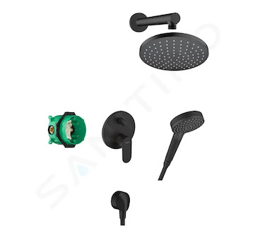 Hansgrohe Vernis Blend - Sprchový set 200 s baterií pod omítku, černá 27911670