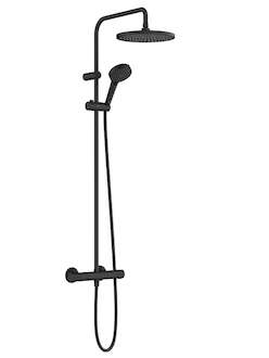 Hansgrohe Vernis Blend - Sprchový set Showerpipe 240 s termostatem, 2 proudy, EcoSmart, matná černá 26428670