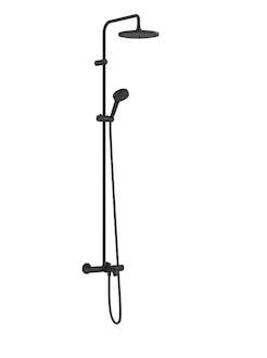 Hansgrohe Vernis Blend - Sprchový set Showerpipe 240 s vanovým termostatem, 2 proudy, matná černá 26899670