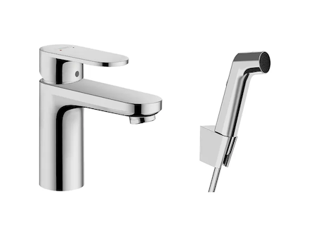 Hansgrohe Vernis Blend - Umyvadlová baterie s ruční sprchou Bidette, chrom 71215000