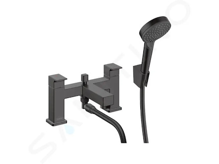 Hansgrohe Vernis Shape - Baterie na okraj vany s příslušenstvím, 2-otvorová instalace, matná černá 71462670