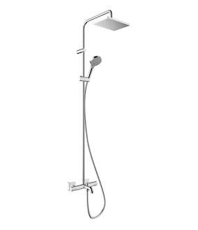 Hansgrohe Vernis Shape - Sprchový set Showerpipe 230 s vanovým termostatem, EcoSmart, chrom 26098000