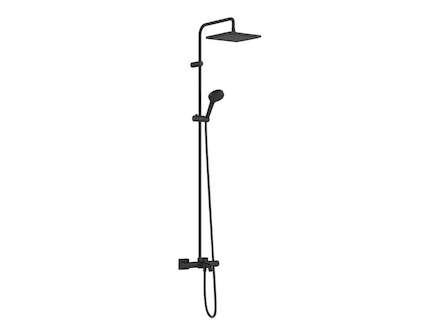 Hansgrohe Vernis Shape - Sprchový set Showerpipe 240 s vanovým termostatem, 2 proudy, matná černá 26900670