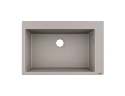 Hansgrohe  - Vestavný granitový dřez S510-F660, betonová šedá 43313380