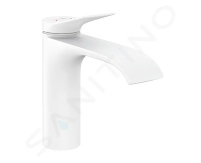 Hansgrohe Vivenis - Umyvadlová baterie 110, s výpustí, EcoSmart, matná bílá 75020700