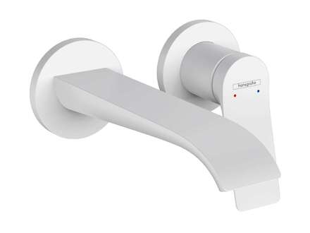 Hansgrohe Vivenis - Umyvadlová baterie pod omítku, 2-otvorová instalace, EcoSmart, matná bílá 75050700