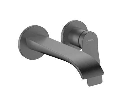 Hansgrohe Vivenis - Umyvadlová baterie pod omítku, s výpustí, 2-otvorová instalace, EcoSmart, kartáčovaný černý chrom 75050340
