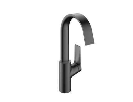 Hansgrohe Vivenis - Umyvadlová baterie s výpustí a otočným výtokem, EcoSmart, kartáčovaný černý chrom 75030340