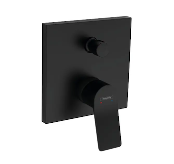 Hansgrohe Vivenis - Vanová baterie pod omítku, 2 výstupy, matná černá 75415670