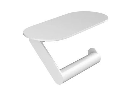 Hansgrohe WallStoris - Držák toaletního papíru s poličkou, matná bílá 27928700