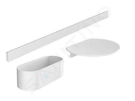 Hansgrohe WallStoris - Set koupelnových doplňků, matná bílá 27966700
