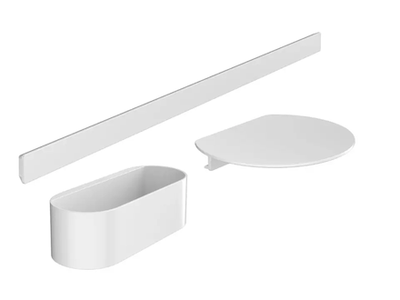 Hansgrohe WallStoris - Set koupelnových doplňků, matná bílá 27966700