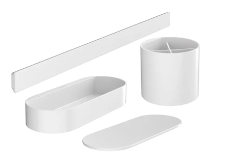 Hansgrohe WallStoris - Set koupelnových doplňků, matná bílá 27968700